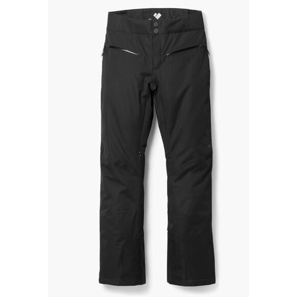 Obermeyer Bliss Snow Pants Womens 14 Black Carbon Insulated Fleece Lined
